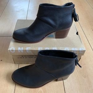 Tom's Leila Bootie Women's Size 7.5 Black Leather